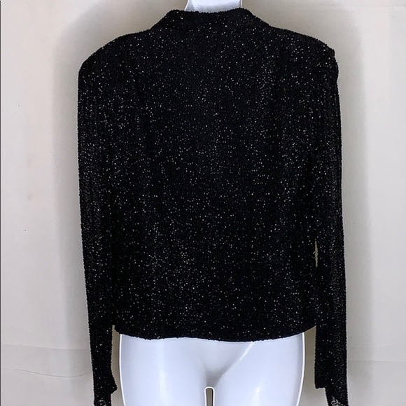 Cecily Brown beaded silk blazer size - M - Picture 3 of 5